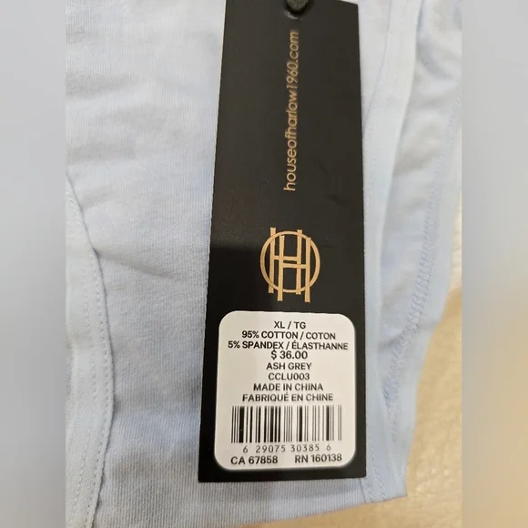 House of Harlow 1960 Set Of 4 Cotton Panties Underware Grey Navy Blue Size XL - Picture 3 of 4